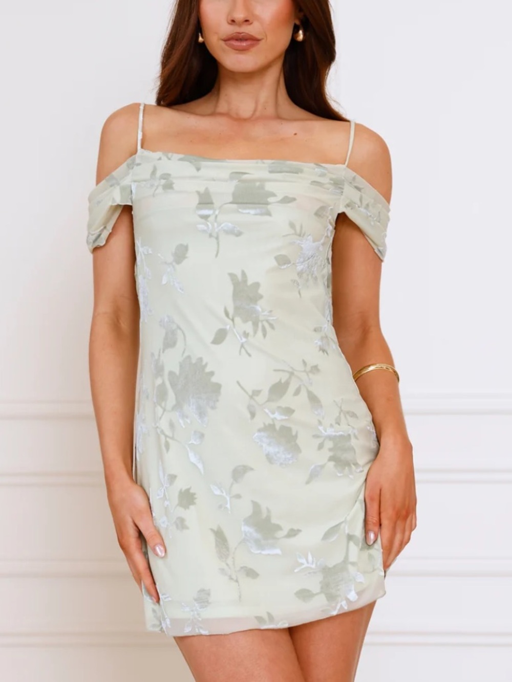 Match Magic Off Shoulder Mini Dress